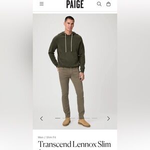 Paige men’s Lennox jeans size 34